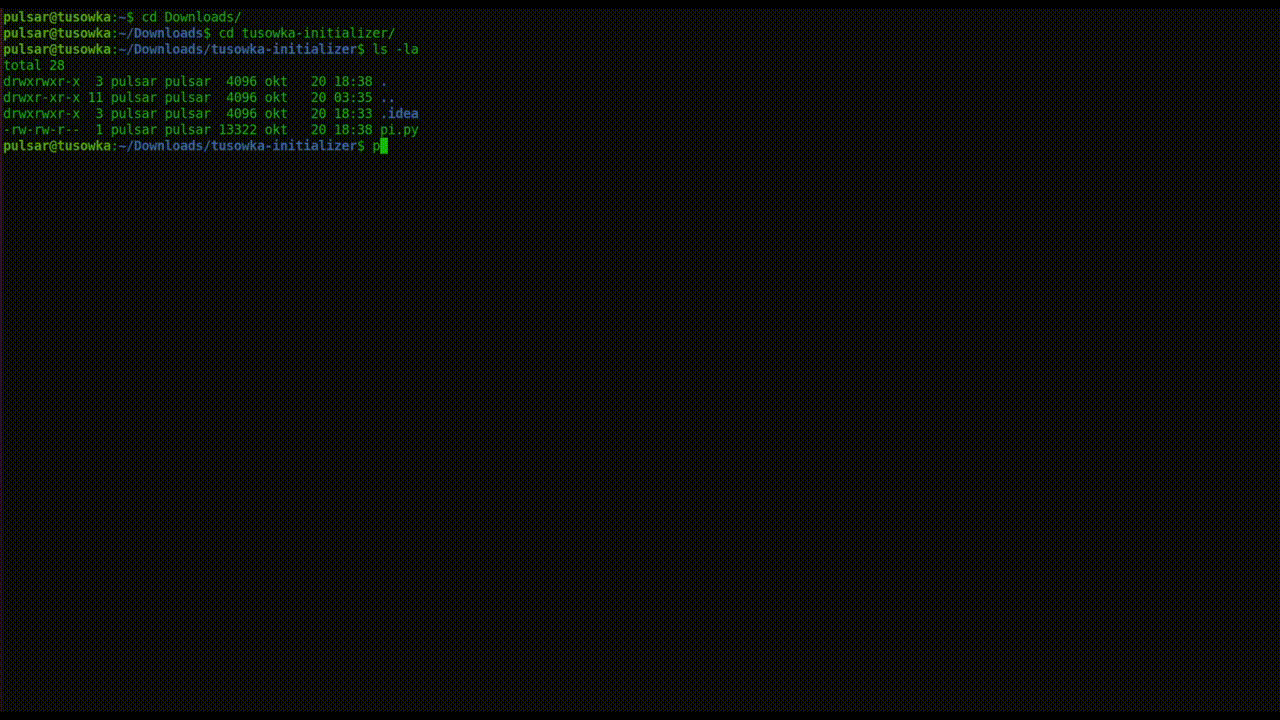 Python script which prints ASCII art